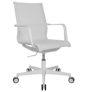 Bürostuhl SITNESS Life 40, weiß / weiß, mit Armlehnen, bis 110kg