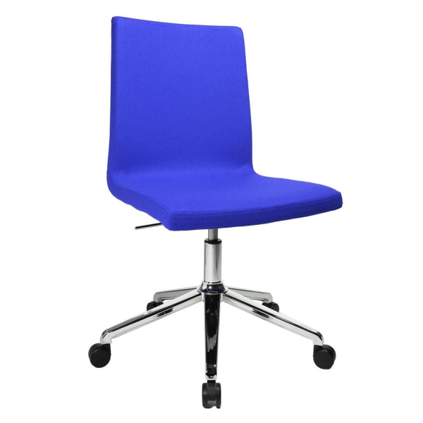 4014296955575 - Besucherstuhl CUBE blau chrom ohne Armlehnen 5-Fuß-Gestell 4014296955575 Topstar 4014296955575 - Besucherstuhl CUBE blau chrom ohne Armlehnen 5-Fuß-Gestell 4014296955575 Topstar