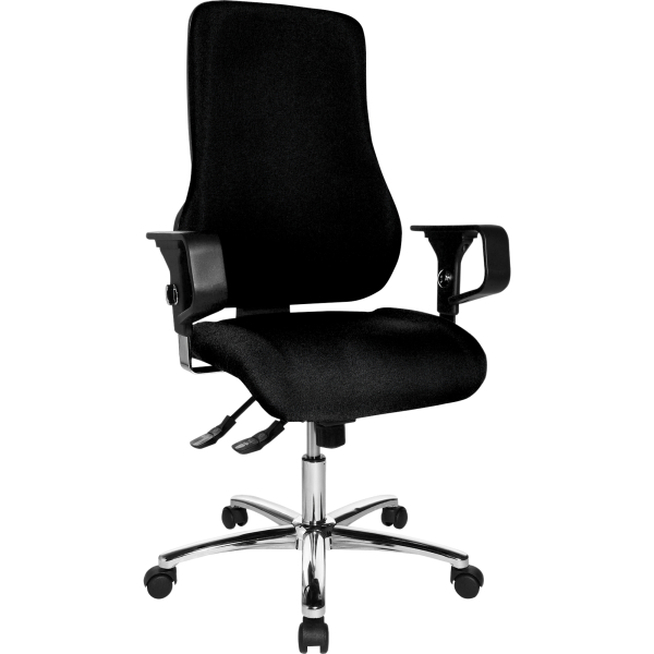 4014296965727 - Bürodrehstuhl Sitness 55 schwarz mit Armlehnen bis 110kg 4014296965727 Topstar