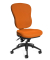 Bürodrehstuhl Wellpoint 30 SY ohne Armlehnen orange