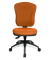 Bürodrehstuhl Wellpoint 30 SY ohne Armlehnen orange