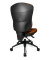 Bürodrehstuhl Wellpoint 30 SY ohne Armlehnen orange
