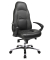 Chefsessel RS1, schwarz / silber, mit Armlehnen, bis 110kg