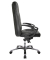 Chefsessel RS1, schwarz / silber, mit Armlehnen, bis 110kg
