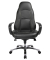 Chefsessel RS1, schwarz / silber, mit Armlehnen, bis 110kg
