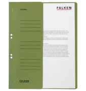 Ösenhefter 80000490, A4 grün halber Vorderdeckel, Karton 250g