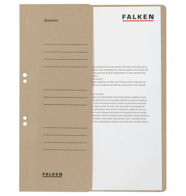 Ösenhefter 80000508, A4 grau halber Vorderdeckel, Karton 250g