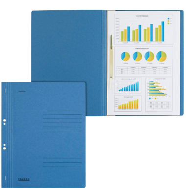 Ösenhefter 80003882, A4 blau ganzer Vorderdeckel, Karton 250g