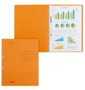 Ösenhefter 80003924, A4 orange ganzer Vorderdeckel, Karton 250g