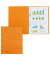 Ösenhefter 80003924, A4 orange ganzer Vorderdeckel, Karton 250g