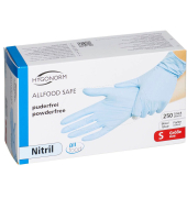 Einweghandschuhe ALLFOOD SAFE, Nitril, lebensmittelecht, blau, Größe 7 / S,