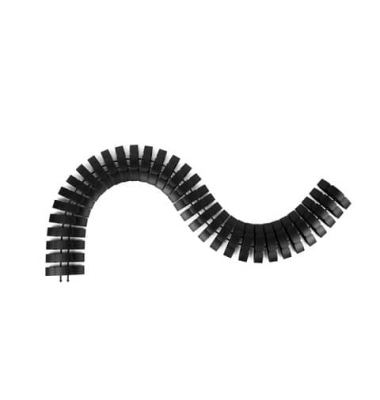 Kabelschlange PRO schwarz Länge 1m 90x24mm