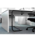Kabelschlange PRO schwarz Länge 1m 90x24mm