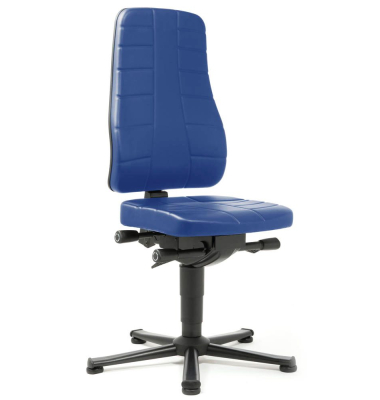 Arbeitsdrehstuhl All-In-One blau
