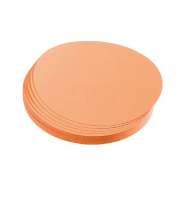 Moderationskarten Kreise Ø 19,5cm orange 500 Stück