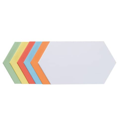 Moderationskarten UMZH173099, 29,7x16,5cm, Rhombus, 130g, farbig sortiert 