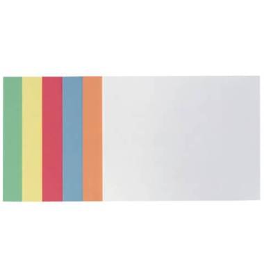 Moderationskarten Rechteck 24,9x20cm selbstklebend farbig sortiert 300 Stück