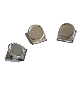 Magnetclip HMC35 &Oslash; 4cm silber Metall