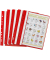 Schnellhefter 024-2345-002-01, A4, rot, Polyvinylchlorid (PVC), Vorderdeckel transparent