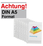 Prospekthüllen 071-2345-005, A5 glasklar glatt, oben offen, 0,08mm