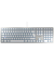 PC-Tastatur KC 6000 SLIM JK-1610DE-1, mit Kabel (USB), leise, silber