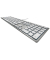 PC-Tastatur KC 6000 SLIM JK-1610DE-1, mit Kabel (USB), leise, silber