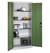 Stahlschrank grün/grau