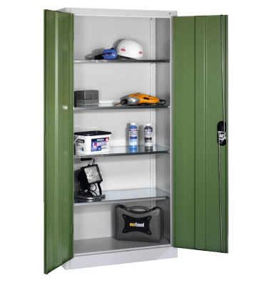 Stahlschrank grün/grau