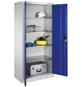 Stahlschrank blau/grau