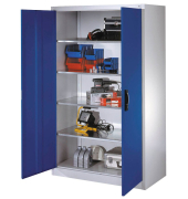Stahlschrank blau/grau