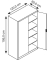 Stahlschrank blau/grau