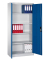 Aktenschrank 9260-000, Stahl abschließbar, 5 OH, 93 x 195 x 40 cm, blau/lichtgrau
