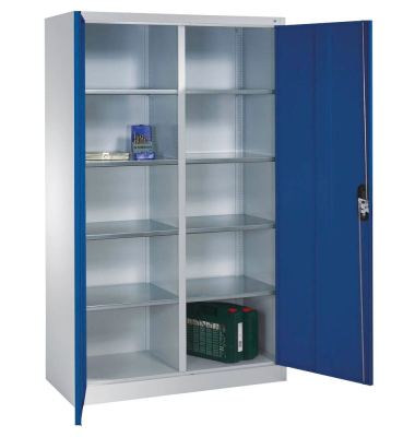 Stahlschrank blau/grau