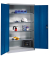 Werkstattschrank 8931-052, Stahl abschließbar, 5 OH, 120 x 195 x 50 cm, blau/lichtgrau