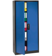 Aktenschrank 9260-000, Stahl abschließbar, 5 OH, 93 x 195 x 40 cm, enzianblau/anthrazit
