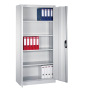 Aktenschrank 9260-000, Stahl abschließbar, 5 OH, 93 x 195 x 40 cm, lichtgrau