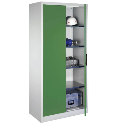 Stahlschrank grün/grau