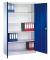 Aktenschrank 9460-000, Stahl abschließbar, 5 OH, 120 x 195 x 40 cm, blau/lichtgrau