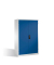 Werkstattschrank 8932-503, Stahl abschließbar, 4 OH, 120 x 195 x 60 cm, blau/lichtgrau