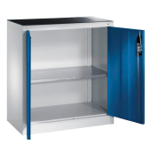 Stahlschrank blau/grau