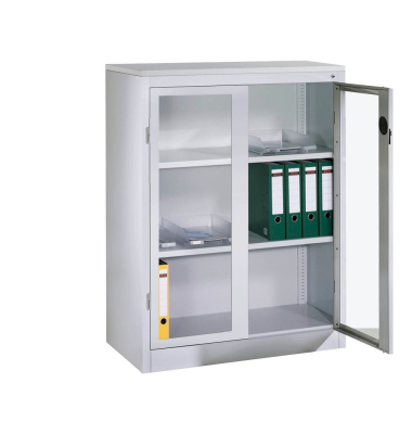 Stahlschrank grau
