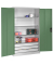 Werkstattschrank 8931-503, Stahl abschließbar, 4 OH, 120 x 195 x 50 cm, grün/lichtgrau
