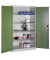 Werkstattschrank 8932-052, Stahl abschließbar, 5 OH, 120 x 195 x 60 cm, grün/lichtgrau