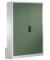 Werkstattschrank 8932-052, Stahl abschließbar, 5 OH, 120 x 195 x 60 cm, grün/lichtgrau