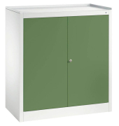Stahlschrank grün/grau