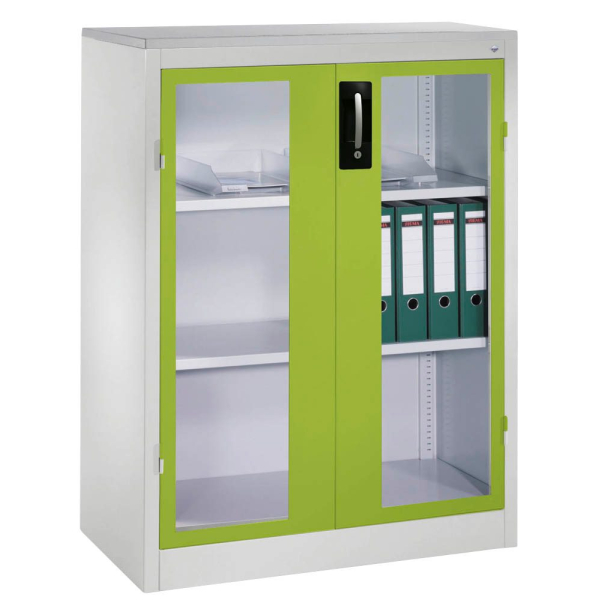 4064615242695 - CP Stahlschrank 8521-055 1050-80 lichtgrau viridingrün Acrylglas 930 x 500 x 1200 cm aufgebaut 4064615242695 - CP Stahlschrank 8521-055 1050-80 lichtgrau viridingrün Acrylglas 930 x 500 x 1200 cm aufgebaut