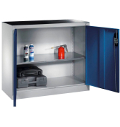 Stahlschrank blau/grau