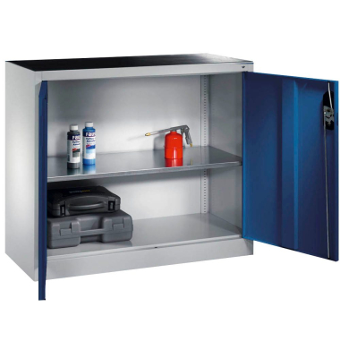 Stahlschrank blau/grau
