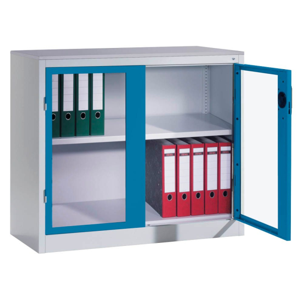 4064615243876 - CP Stahlschrank 8821-055 1050-80 lichtgrau lichtblau Acrylglas 930 x 500 x 1000 cm aufgebaut 4064615243876 - CP Stahlschrank 8821-055 1050-80 lichtgrau lichtblau Acrylglas 930 x 500 x 1000 cm aufgebaut