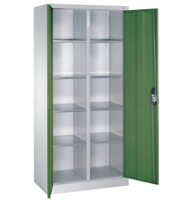 Stahlschrank grün/grau